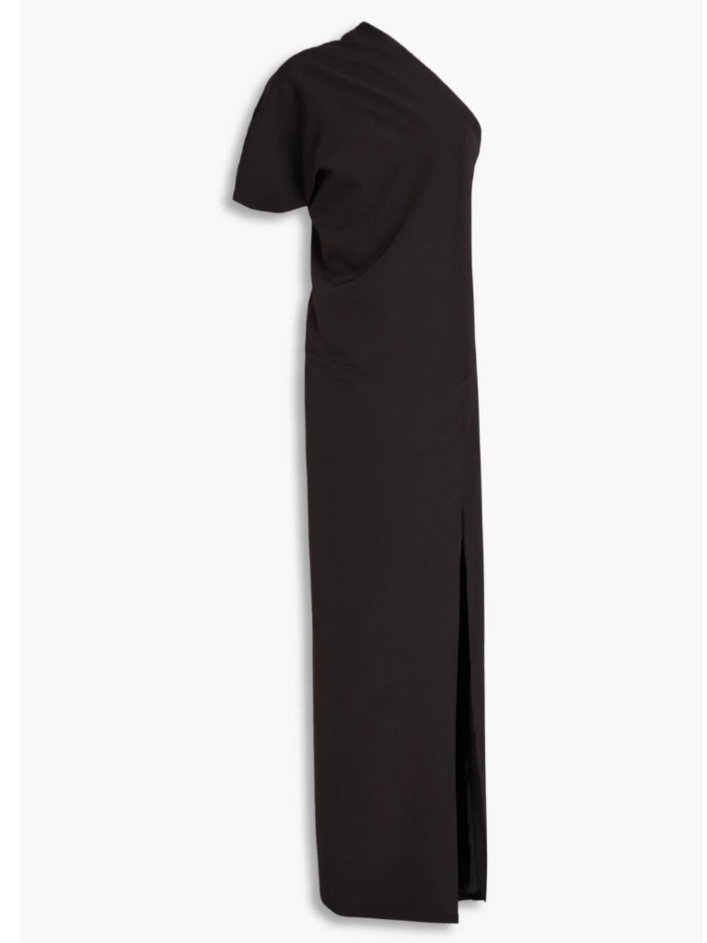 NWT / RHEA COSTA One-shoulder crepe gown (IT 48)